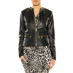 Leather Jacket Michael Kors black